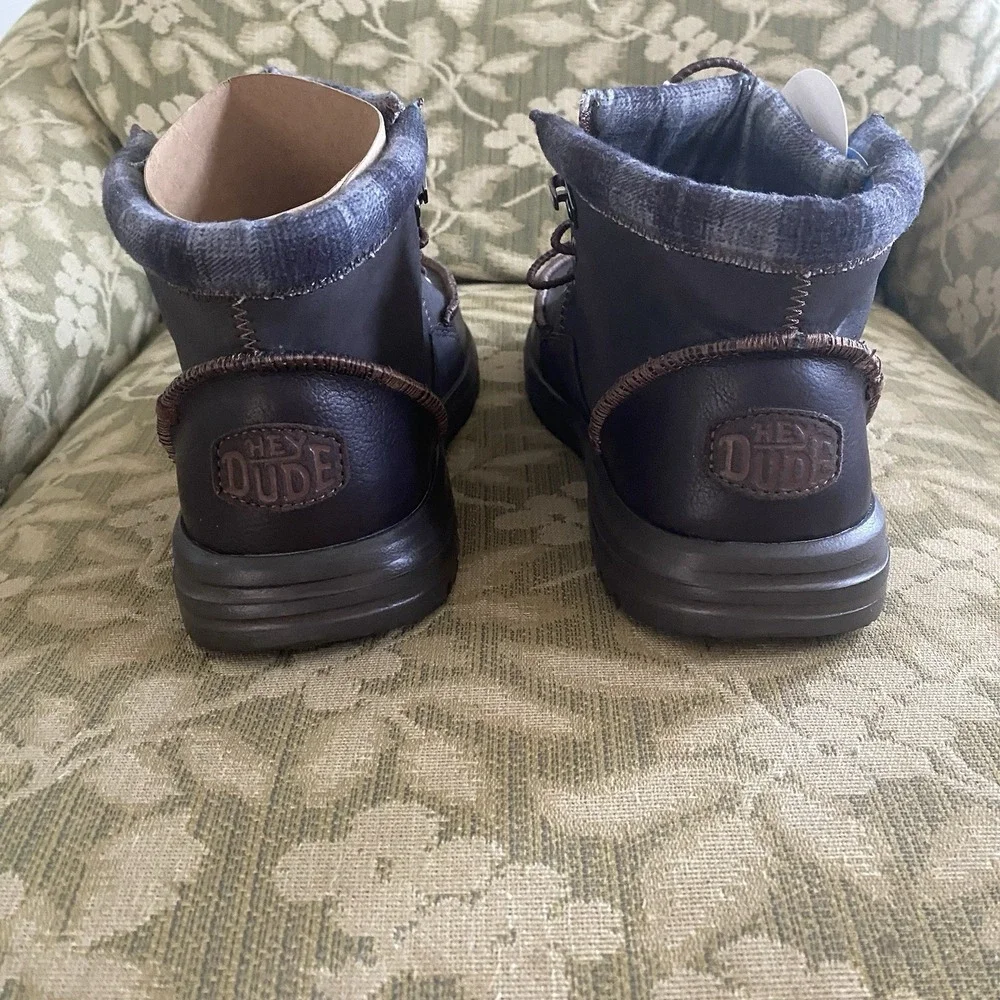 Hey Dude Bradley Classic Boots Mens 8‎ Walnut Brown Casual Pull On Walking NWT
